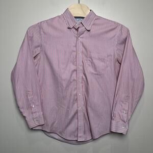 Brooks Brothers Men's‎ The Original Polo Shirt Button Down Red Blue Striped L